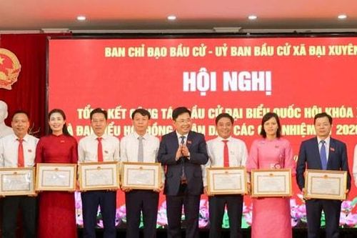 Xã Đại Xuyên: 268 tập thể, cá nhân được khen thưởng về công tác bầu cử