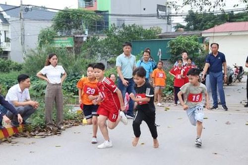 Sôi nổi giải thể thao học sinh phổ thông xã Thượng Phúc