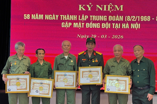 Ban liên lạc bạn chiến đấu Trung đoàn 27 tại Hà Nội gặp mặt truyền thống