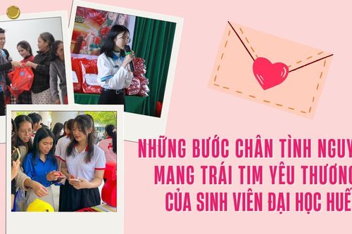 Những bước chân tình nguyện mang trái tim yêu thương của sinh viên Đại học Huế