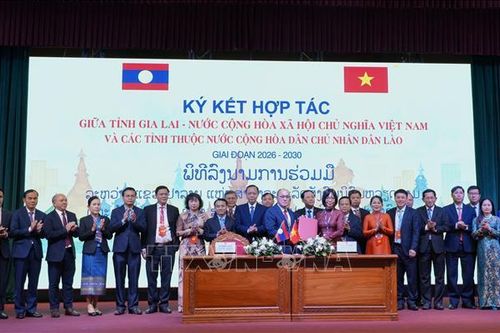 Ký kết hợp tác giữa tỉnh Gia Lai với 4 tỉnh nam Lào