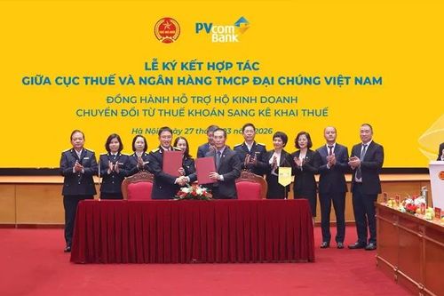 PVcomBank hợp tác Cục Thuế hỗ trợ hộ kinh doanh kê khai thuế