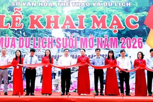 Bắc Ninh: Khai mạc Mùa du lịch suối Mỡ năm 2026