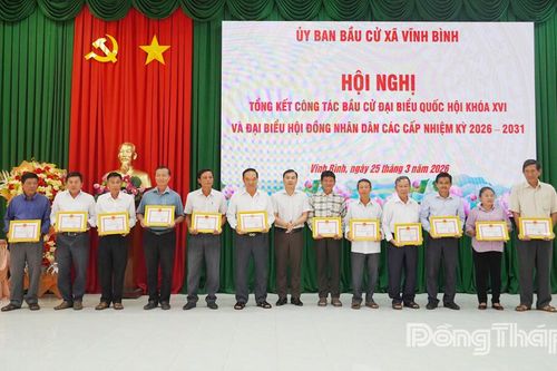 Xã Vĩnh Bình: Cuộc bầu cử diễn ra dân chủ, an toàn và đúng luật