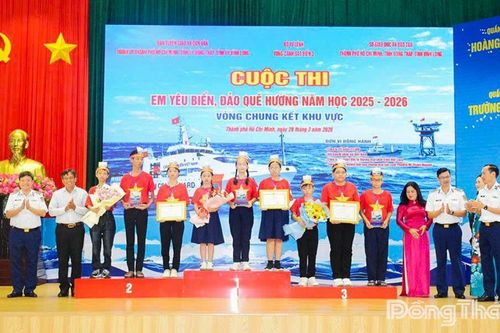 Đồng Tháp: Đoạt giải Ba vòng chung kết khu vực Cuộc thi Em yêu biển, đảo quê hương