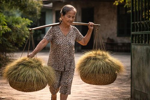 Ngăn ký ức: Những gánh rơm của ngoại