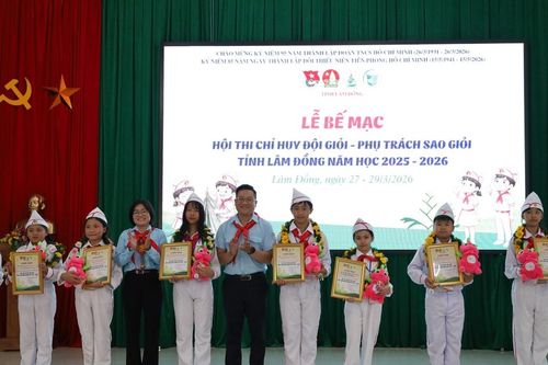 Công nhận 192 Chỉ huy Đội giỏi tỉnh Lâm Đồng, năm học 2025 – 2026