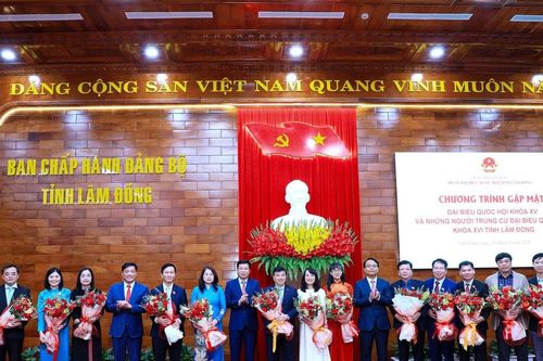 Gặp mặt ĐBQH khóa XV và những người trúng cử ĐBQH khóa XVI tại tỉnh Lâm Đồng