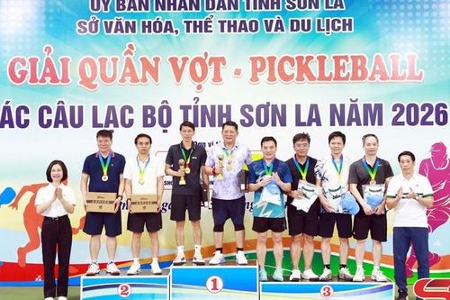 Bế mạc Giải quần vợt, pickleball các câu lạc bộ tỉnh Sơn La năm 2026