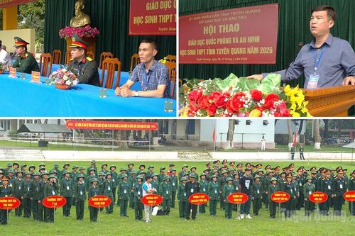 Hội thao Giáo dục Quốc phòng và An ninh học sinh THPT tỉnh Tuyên Quang năm 2026