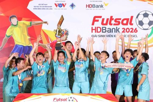 'Kỳ phùng địch thủ' giải Futsal sinh viên đồng bằng sông Cửu Long gặp nhau trong trận chung kết