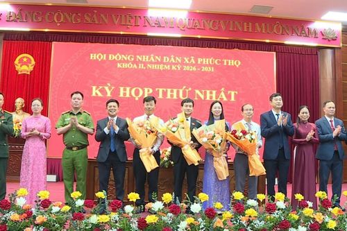 Xã Phúc Thọ bầu các chức danh HĐND, UBND nhiệm kỳ mới