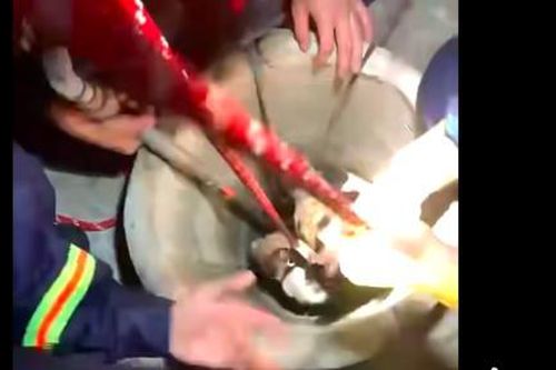 Cảnh sát PCCC-CNCH giải cứu thiếu nữ rơi xuống giếng sâu