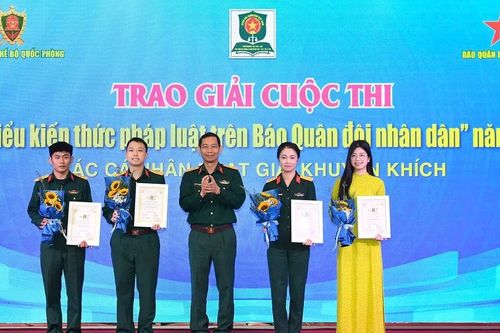 Trao giải Cuộc thi 'Tìm hiểu kiến thức pháp luật trên Báo Quân đội nhân dân' năm 2025 và phát động cuộc thi năm 2026