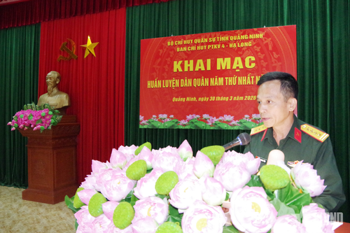 Quảng Ninh: Khai mạc huấn luyện dân quân tự vệ năm thứ nhất