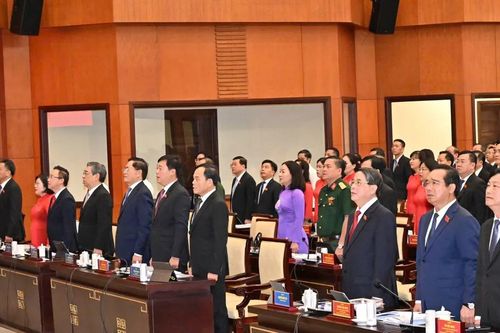 Bí thư Thành ủy TPHCM Trần Lưu Quang dự và phát biểu chỉ đạo tại kỳ họp thứ nhất HĐND TPHCM khóa XI