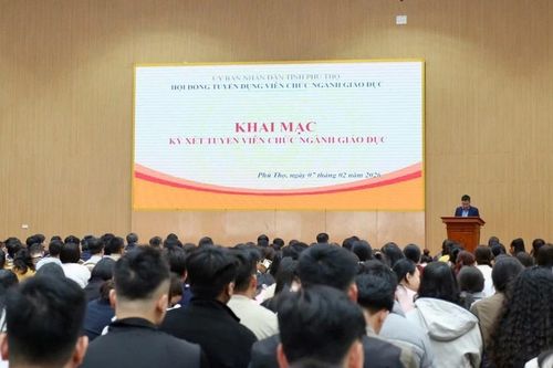Phú Thọ công nhận kết quả tuyển dụng 1.334 viên chức giáo dục