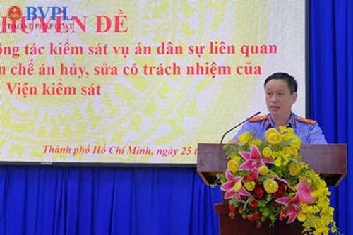 VKSND Khu vực 8 TP Hồ Chí Minh tổ chức Hội nghị chuyên đề nâng cao chất lượng kiểm sát án dân sự