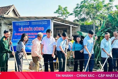 Khởi công 6 nhà ở cho hộ nghèo, gia đình chính sách