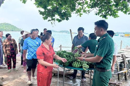 Vườn rau gắn kết quân - dân
