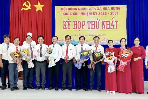HĐND xã Hòa Hưng bầu các chức danh chủ chốt