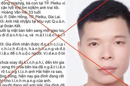 Bác bỏ thông tin có người bị bắt cóc, chích điện đòi 500 triệu đồng tiền chuộc