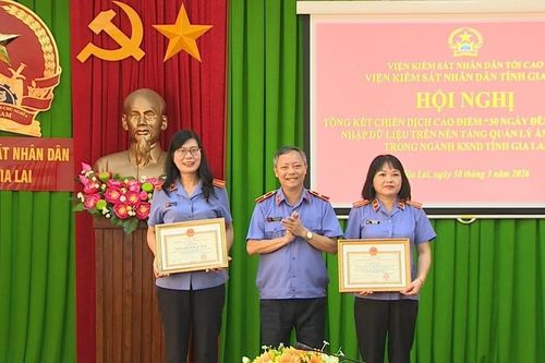Hoàn thành trước hạn 7 ngày, Gia Lai xếp thứ 4 toàn quốc về nhập dữ liệu án