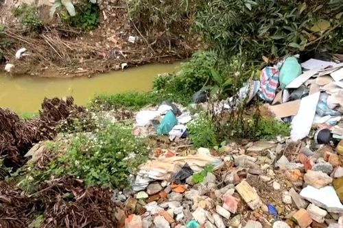 Cần sớm xử lý tình trạng đổ rác thải ven suối tại thôn 2B, xã Bảo Yên