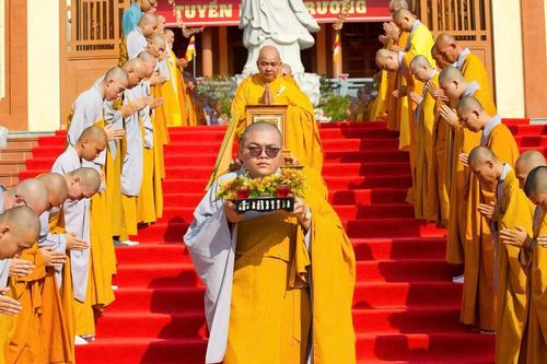 An Giang: Cung nghinh giới bổn và khảo hạch giới tử Đại giới đàn Phi Lai - Chí Thiền