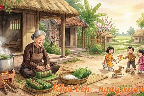 Khói bếp ngày xuân