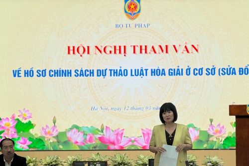 Xây dựng 5 chính sách sửa đổi Luật Hòa giải ở cơ sở phù hợp tình hình mới