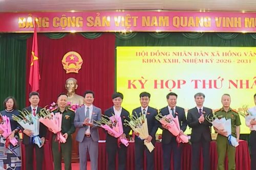 Xã Hồng Vân kiện toàn chức danh chủ chốt HĐND và UBND