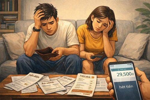 Vợ chồng son lương 50 triệu đồng nhưng chưa hết tháng đã hết tiền