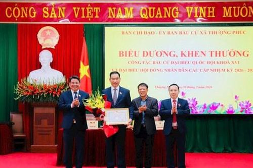 Xã Thượng Phúc: Khen thưởng 32 tập thể và 112 cá nhân có thành tích xuất sắc trong công tác bầu cử