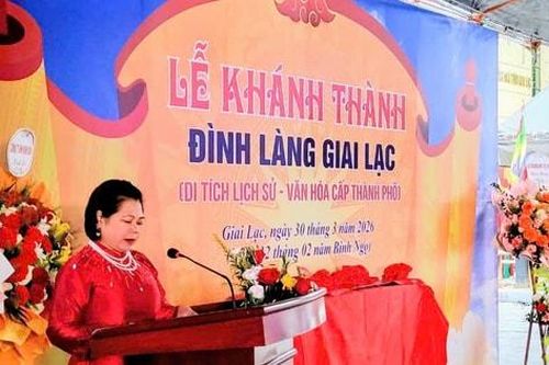 Xã Quang Minh: Khánh thành công trình đình làng Giai Lạc