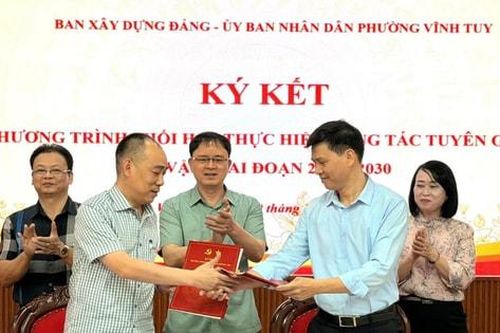 Phường Vĩnh Tuy tăng cường phối hợp công tác tuyên giáo, dân vận