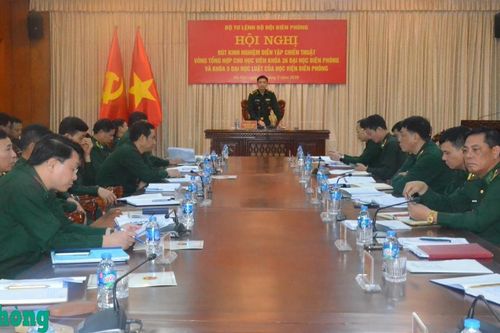 Hội nghị rút kinh nghiệm diễn tập chiến thuật vòng tổng hợp cho học viên Học viện Biên phòng