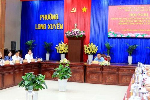 Bí thư Tỉnh ủy Nguyễn Tiến Hải giám sát việc triển khai nghị quyết tại phường Long Xuyên và xã Hội An