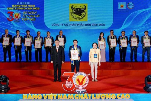 Bình Điền lần thứ 22 liên tiếp nhận chứng nhận 'Hàng Việt Nam chất lượng cao'