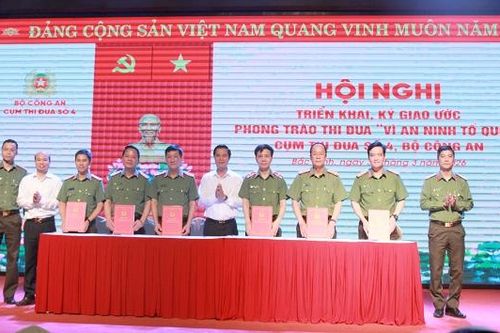 Cụm thi đua số 4, Bộ Công an ký giao ước phong trào thi đua 'Vì an ninh Tổ quốc'