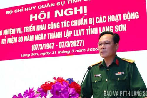 Triển khai các hoạt động kỷ niệm 80 năm Ngày thành lập lực lượng vũ trang tỉnh Lạng Sơn