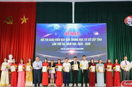 Công nhận 220 giáo viên đạt danh hiệu giáo viên dạy giỏi THCS cấp tỉnh
