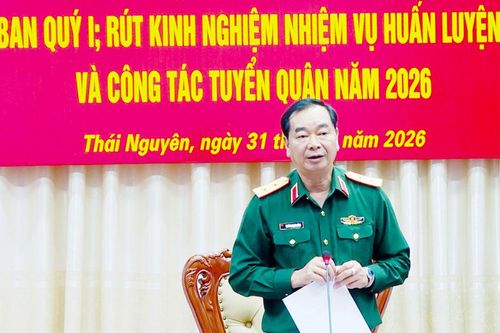 Quân khu 1: Rút kinh nghiệm nhiệm vụ huấn luyện và công tác tuyển quân năm 2026
