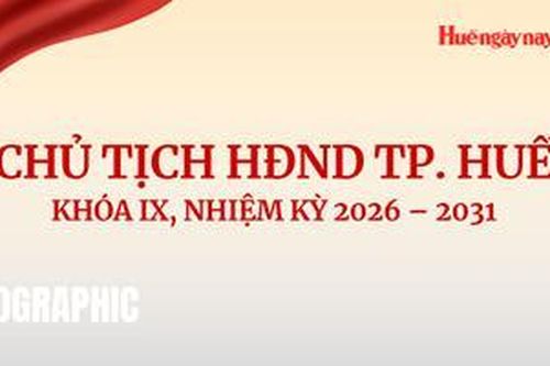 Chân dung Chủ tịch HĐND thành phố Huế khóa IX, nhiệm kỳ 2026 - 2031