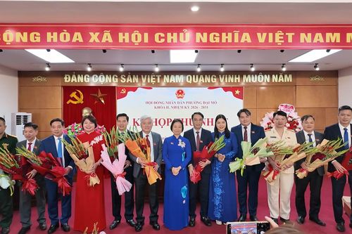 Phường Đại Mỗ bầu các chức danh chủ chốt nhiệm kỳ mới