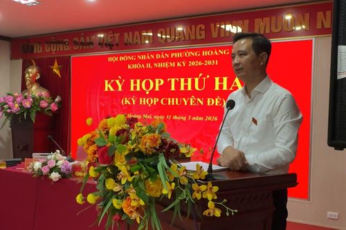Kỳ họp thứ 2 HĐND phường Hoàng Mai khóa II