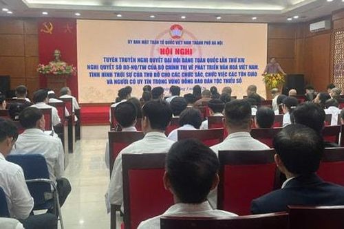 Hà Nội tuyên truyền Nghị quyết của Đảng đến chức sắc tôn giáo và người uy tín