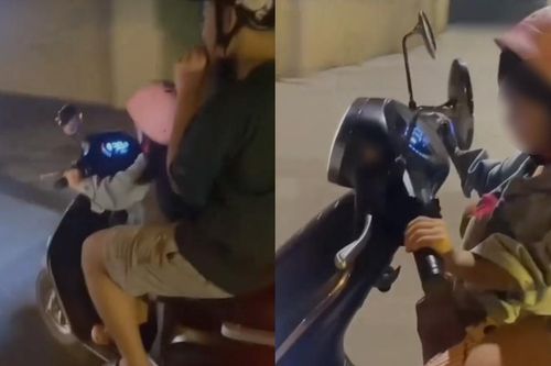 Bé gái 5 tuổi lái xe máy điện ở Quảng Ninh: Công an làm việc với gia đình, xử lý chủ xe