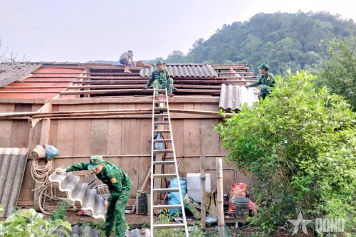 Các đơn vị Quân đội chủ động ứng phó dông, lốc, sét, mưa đá