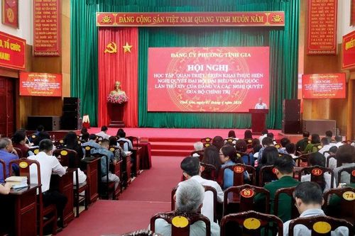 Phường Tĩnh Gia học tập, quán triệt, triển khai thực hiện Nghị quyết Đại hội XIV của Đảng và các Nghị quyết của Bộ Chính trị